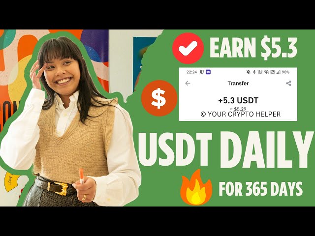 $5:3 usdt 💥 daily Profit Upto 365 Days 🔥New Usdt Mining earning site 🤑make money online in 2024