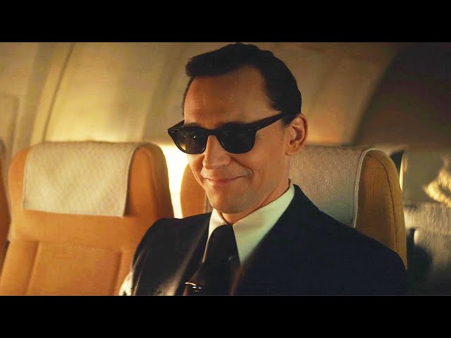 Loki as DB Cooper - Plane Scene - Loki (TV Series 2021) S1E1
