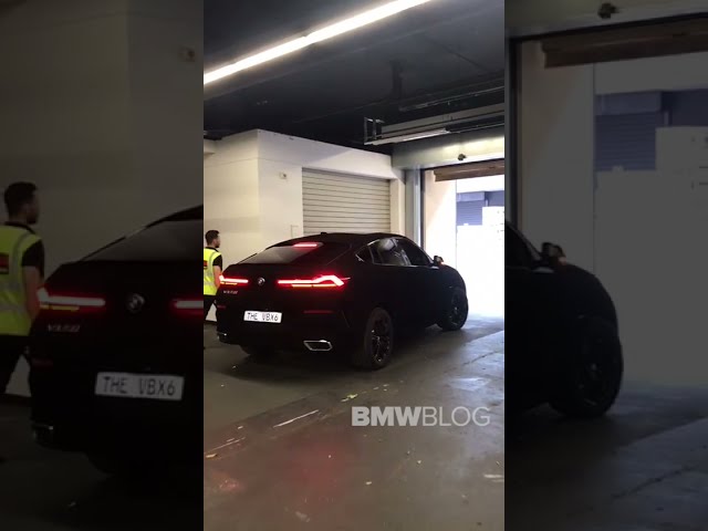 EXCLUSIVE: BMW X6 Vantablack rolling on the street
