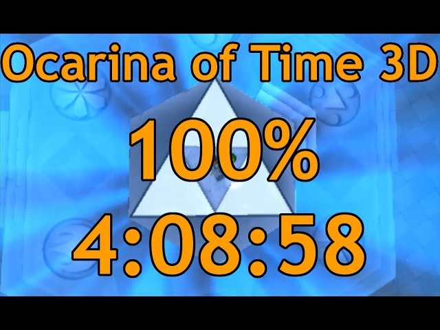 Ocarina of Time 3D 100% Speedrun in 4:08:58[World Record]