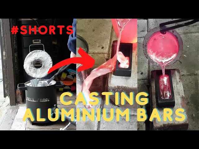 #SHORTS - Making aluminium ingots - Devil Forge