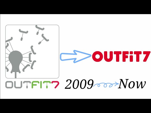 Evolution of Outfit7 Logo 2009 to Now