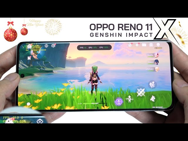 Oppo Reno 11 Genshin Impact Gaming test | Dimensity 7050, 120Hz Display