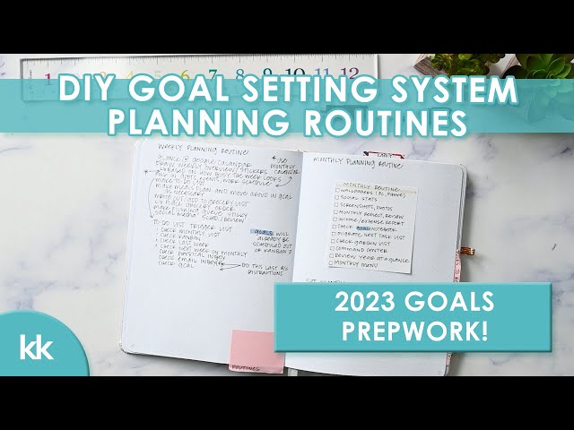 Monthly and Weekly Routines Brainstorming Session 2023 DIY Goal Setting Prep Work | Simple, Minimal