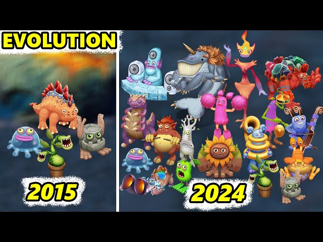 Space Island Evolution 2015-2024 | My Singing Monsters: Dawn Of Fire