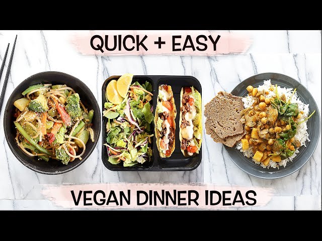 BOMB VEGAN DINNER IDEAS (Quick + Easy in Under 15 Mins!)
