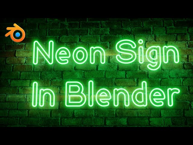 Neon Light or Neon Sign In Blender | Easy & Realistic Method For Blender Eevee (All Versions)