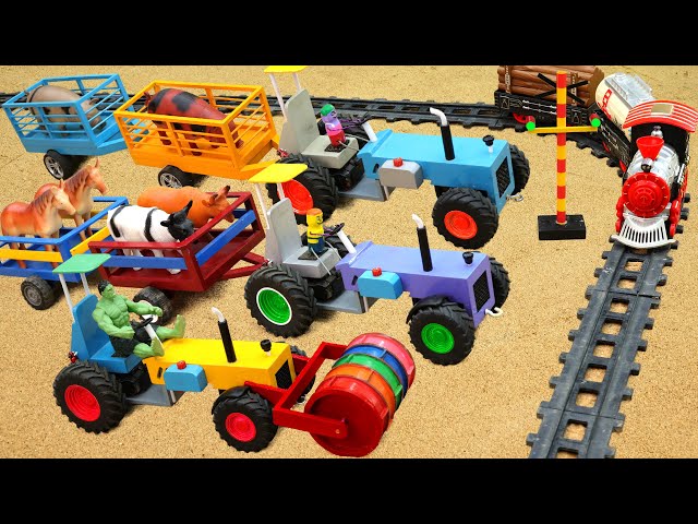 Top diy tractor making mini Traffic Lights for train | Green Light Go! Red Light Stop