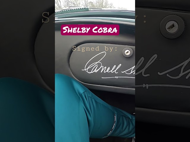 Shelby Cobra signed by Carroll Shelby