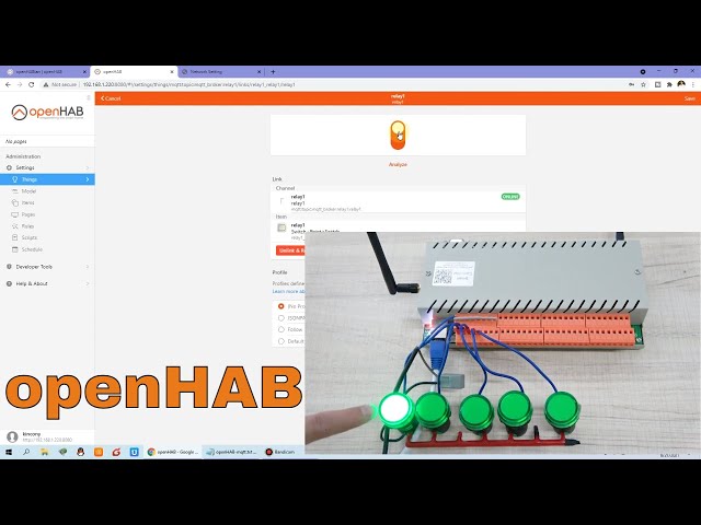 KC868-H32B relay module integrate with openHAB by MQTT