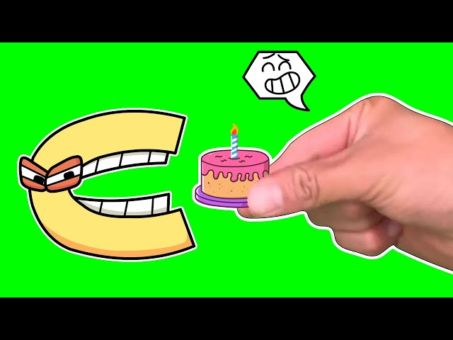 Finger Heart   Fancy Refill The letter C birthday Animation