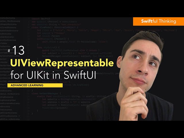 Use UIViewRepresentable to convert UIKit views to SwiftUI | Advanced Learning #13