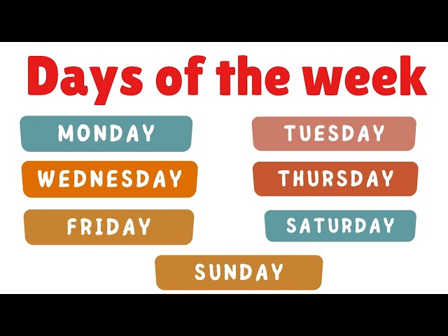 Days of the Week - 7 Days of the Week – Nursery Rhymes & Children's Songs
