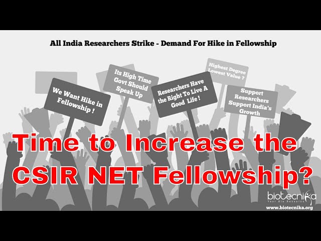 Time to increase the CSIR NET Fellowship, Isn't it? Voice of Biotecnika Ep 5