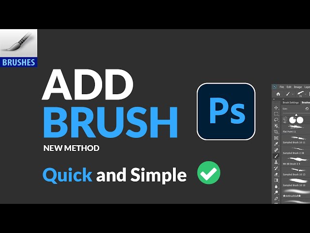 How To Add Brushes to Photoshop 2024 | Quick and Simple Method