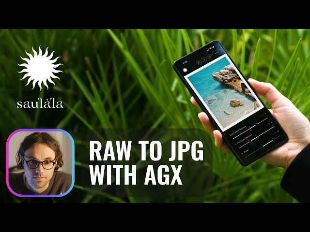 Intro to Saulala app - develop RAW photos with AgX on your phone!