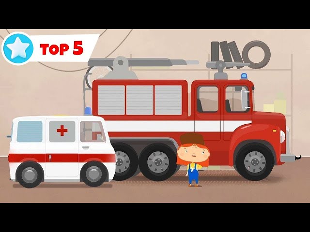 Doctor MacWheelie Kompilation. TOP-5 Cartoons für Kinder mit tollen Spielzeugautos