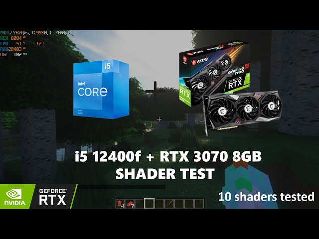 i5 12400F + RTX 3070 8GB Shader test