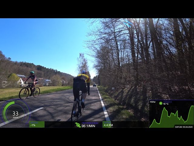60 Minute uncut Intervall Virtual Cycling Workout for the Spring Classics 2020 4K