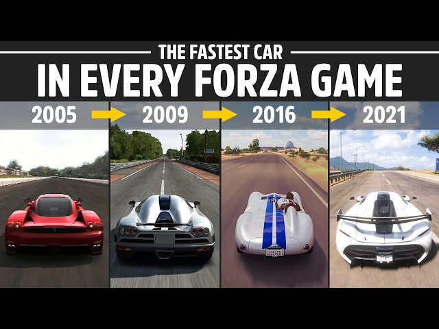 This is what the FASTEST CAR looks like in all 14 Forza Games!!! 2005 - 2021 (4K)