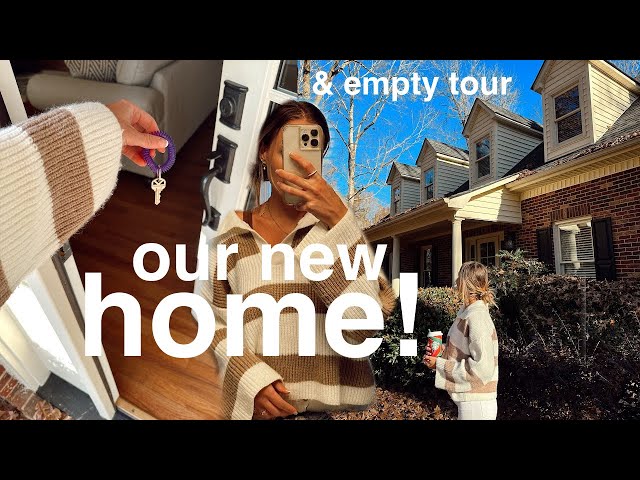 OUR NEW HOME!! (& empty tour) | VLOGMAS DAY 1