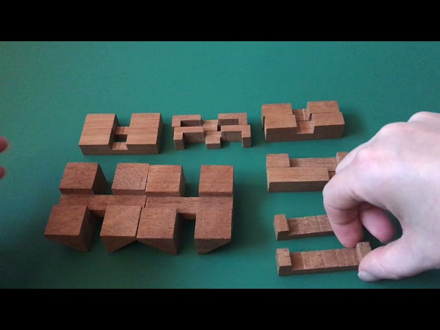 How to solve the 12 piece wooden burr diamond cube puzzle