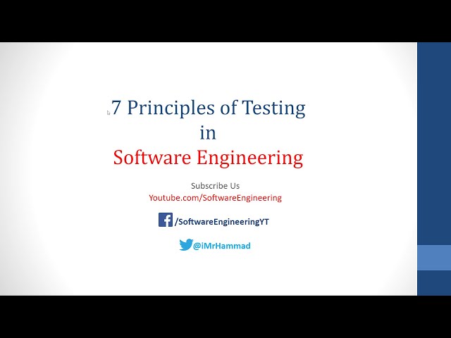 7 principals of Software Testing with Examples in Hindi / Urdu