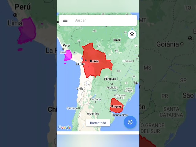 Corea del Sur vs Bolivia y Uruguay Comparando Tamaños de Países
