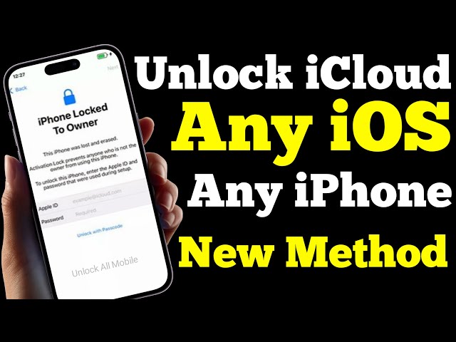 Unlock iCloud Lock Any iOS & iPhone New Method | how to unlock iphone activation lock