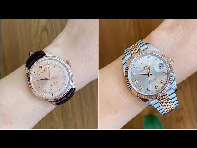 [ Rolex Tia Hồng ] Đồng hồ Rolex Datejust 126331 vs Rolex Cellini Time 50505