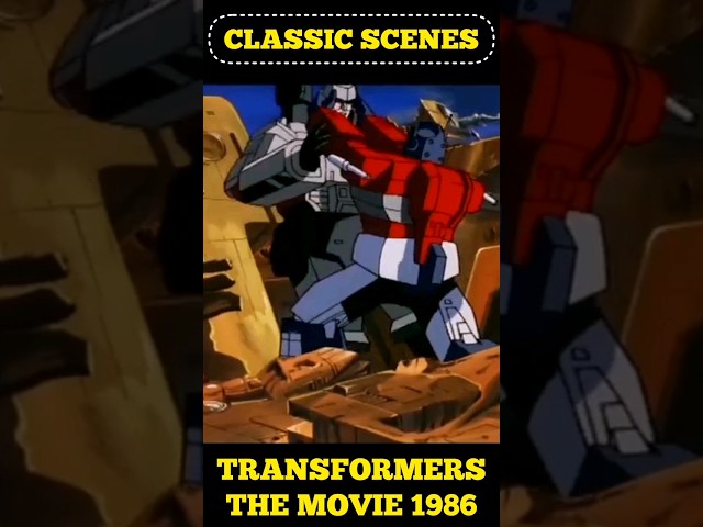 "Optimus Prime Vs Megatron" Transformers The Movie 1986 #Wow #Lol #Fight #cartoon #Toys