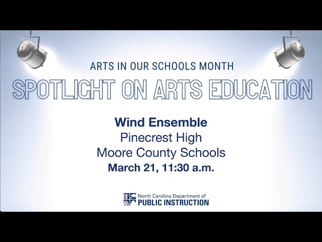 Pinecrest Wind Ensemble performs at NCDPI for Arts in our Schools Month