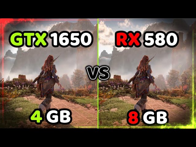 GTX 1650 vs RX 580 - Test in 10 Games