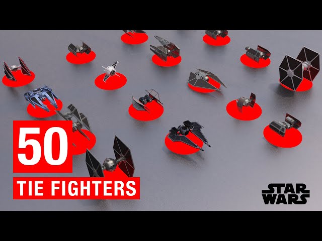 Star Wars:  50 Different Types of TIE Fighter Variants (Canon & Legends)