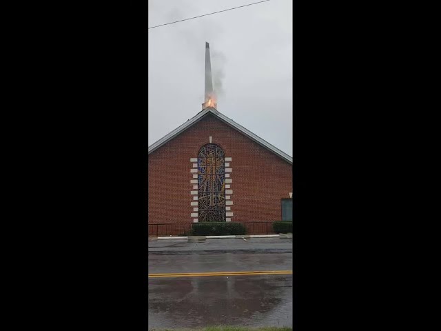 Hagood Avenue Baptist Church Fire in Barnwell