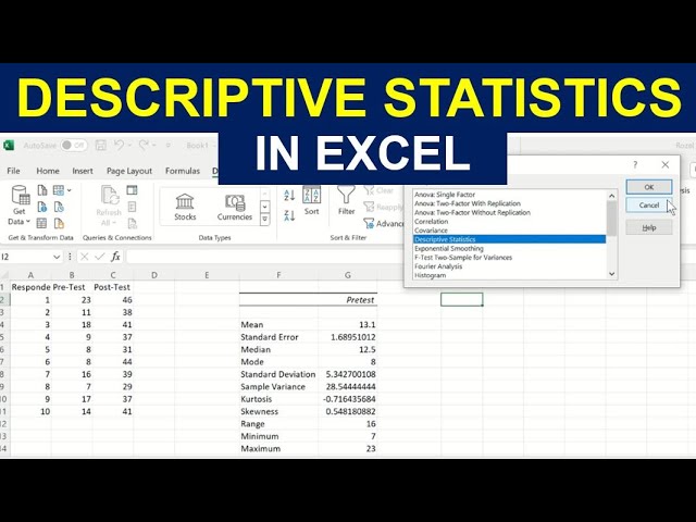 HOW TO PERFORM DESCRIPTIVE STATISTICS IN EXCEL MADE SUPER SIMPLE! [Easy Explanation]