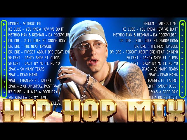 90's Hip Hop Mix ~ Throwback Old School Hip Hop Classics🎵Eminem, Dr. Dre, Snoop Dogg, 50 Cent