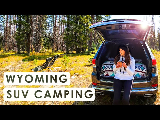 CAMPING out of our SUV in Wyoming | Dispersed Camping in Medicine Bow