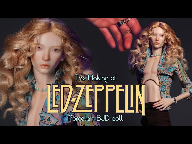 I made Robert Plant from Led Zeppelin as a porcelain BJD doll (if only he could sing!)