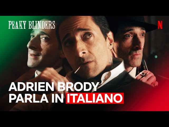 ADRIEN BRODY parla in SICILIANO quasi perfetto in PEAKY BLINDERS | Netflix Italia