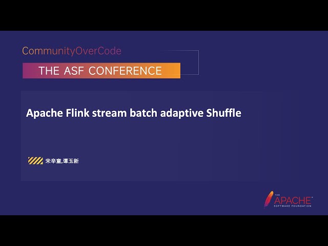 Apache Flink Stream Batch Adaptive Shuffle