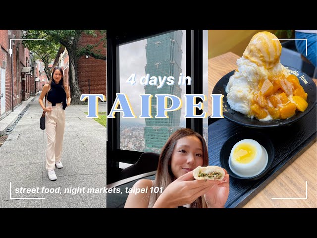 taipei vlog 🇹🇼 | raohe night market, taipei 101, shaved ice, beef noodle soup | a month in taiwan