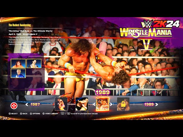 WWE 2K24 Showcase: "Ravishing" Rick Rude vs. The Ultimate Warrior | WrestleMania 5