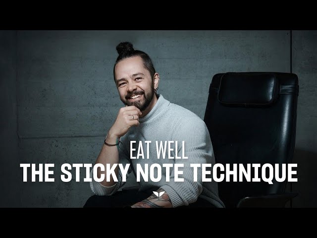 Eat well with the sticky note technique