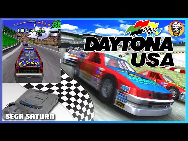 Daytona USA - SEGA Saturn gameplay on Mister FPGA