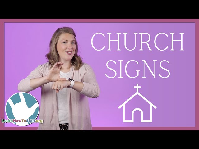 Church Signs in ASL | American Sign Language | Religious Signs
