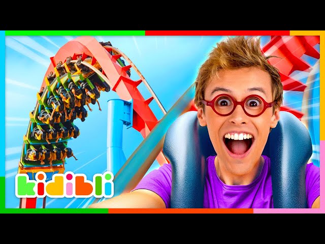 Let's ride Roller Coasters at the Theme Park! | Fun Educational Videos for Kids | Kidibli