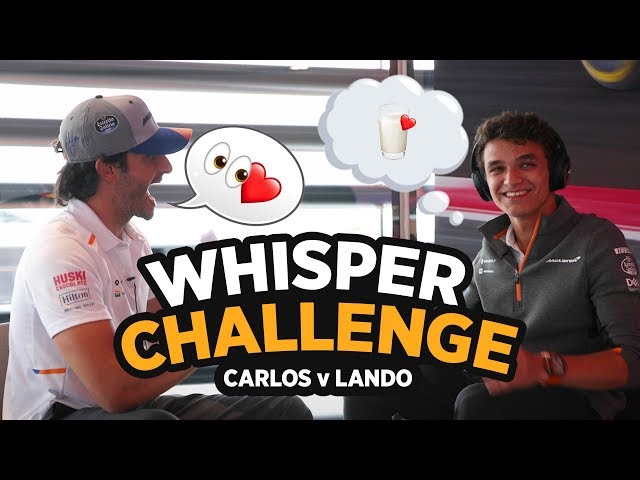 'The Whisper Challenge' ft Carlos Sainz and Lando Norris