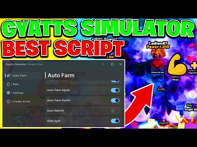 Gyatts Simulator Script/Hack (AutoFarm, Kill All, INF Points & More!)
