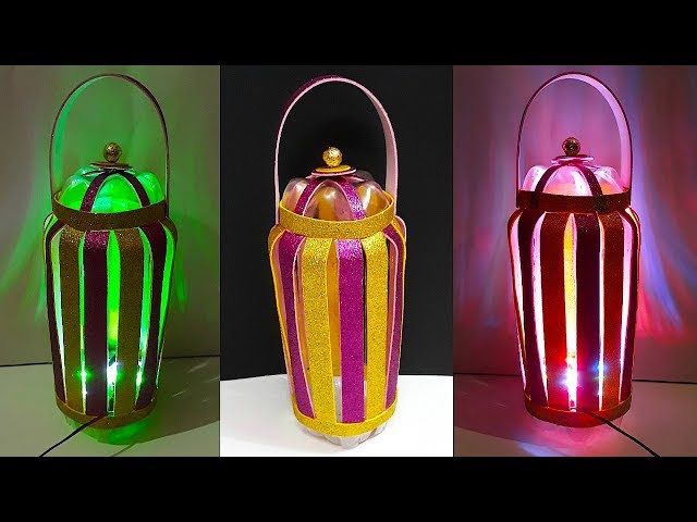 DIY-Lantern/Tealight Holder from Plastic Bottles | Plastic bottle ka lantern/kandil Banane ka Tarika